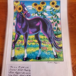 Colorful Horse Art Print by